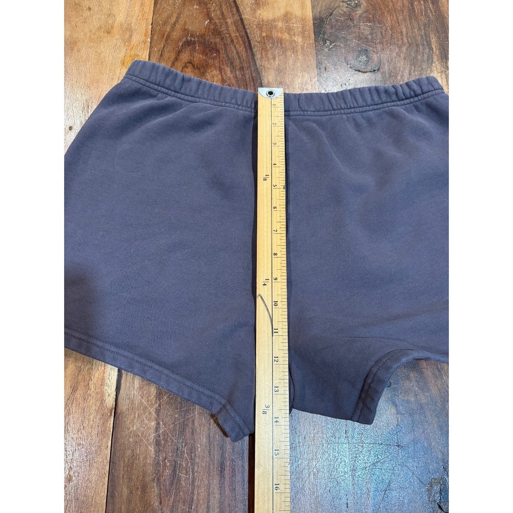 Aritzia TNA Sweatfleece Shorts Womens' Med purple grey cozy cotton fleece pullon - Picture 5 of 12